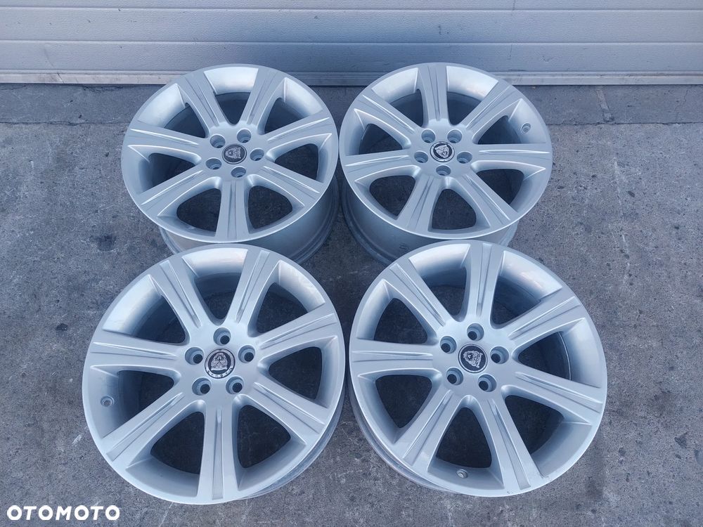 JAGUAR XF S-TYPE F PACE XE FELGI ALUMINIOWE R18 8.5J ET49 5X108 OE JAGUAR 6W83-1007-AB PROSTE! - 1