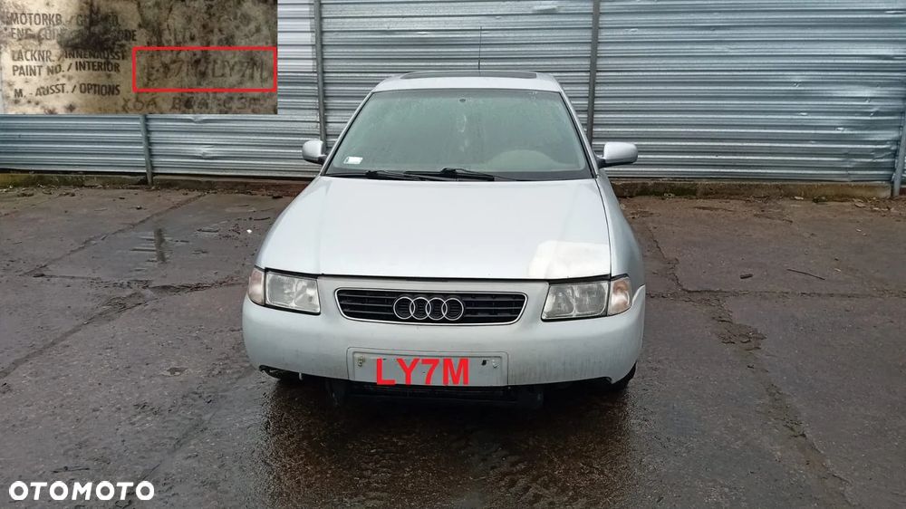 Tylko Części Audi A3 8L 1.8t agu 150KM 110kW 3d 96r–00r Lakier LY7M - 1