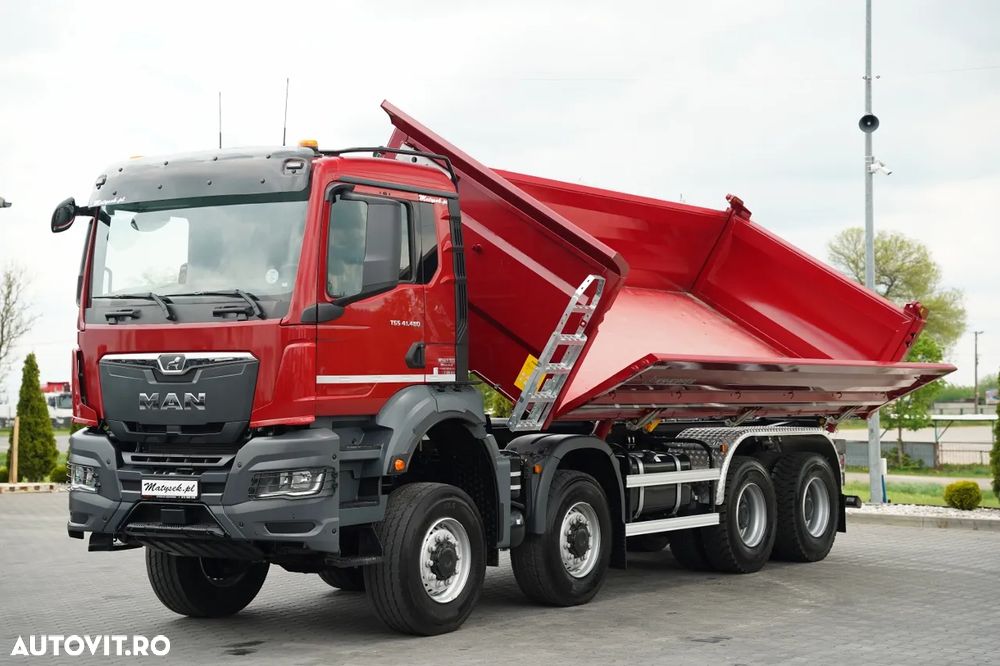 MAN TGS 41.480 / 8x8 / BASCULANĂ SPATE / MANUAL / NOU NOU / KH-KIPPER / - 9