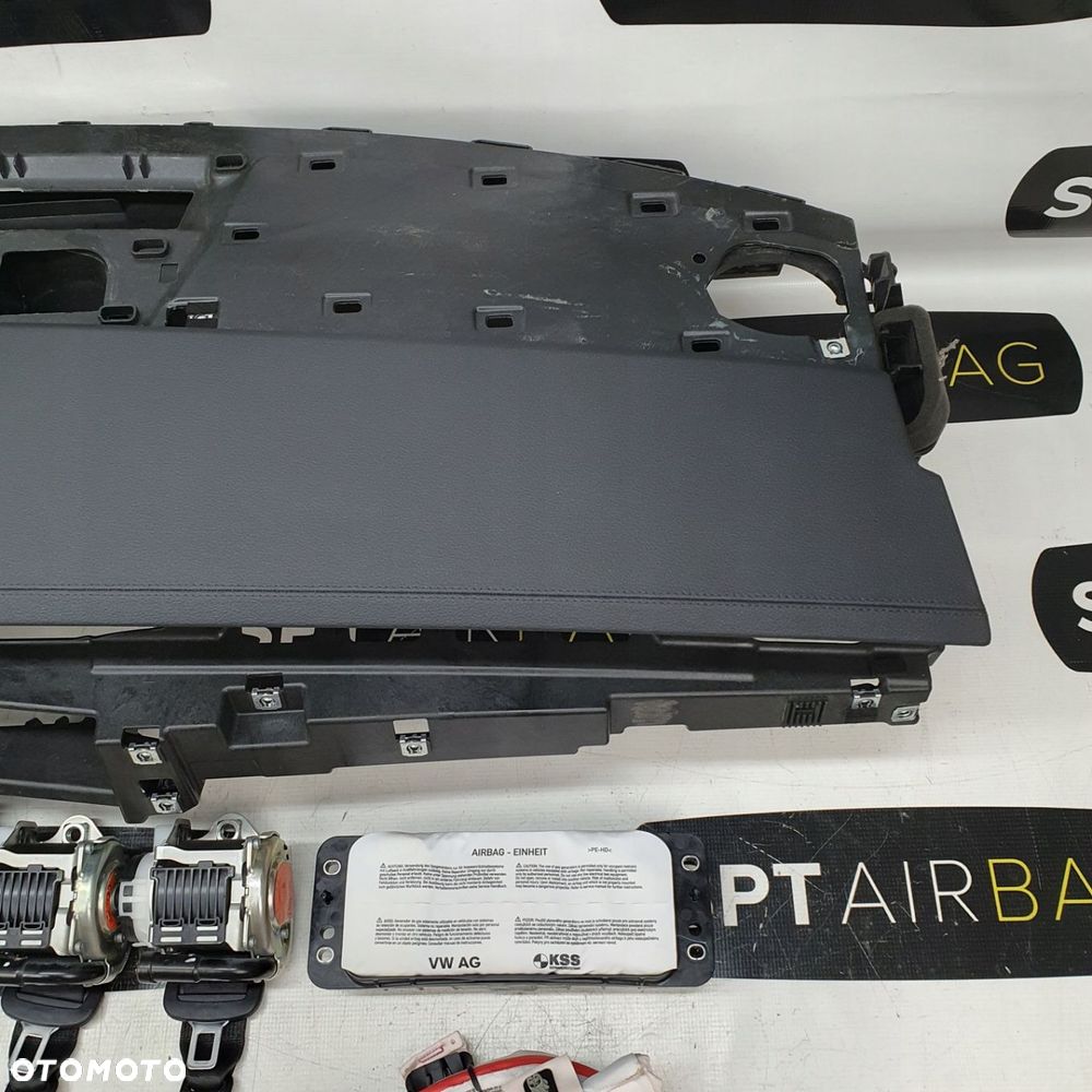 AUDI A6 C8 4K1 DESKA ROZDZIELCZA KONSOLA KOKPIT PULPIT PODUSZKI AIRBAG AIR BAG PASY KURTYNY KIT SET - 4