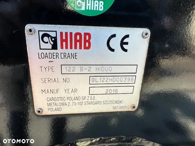 Palfinger HIAB XS122 HiDuo 2 wysuwy sterowanie radiowe - 10