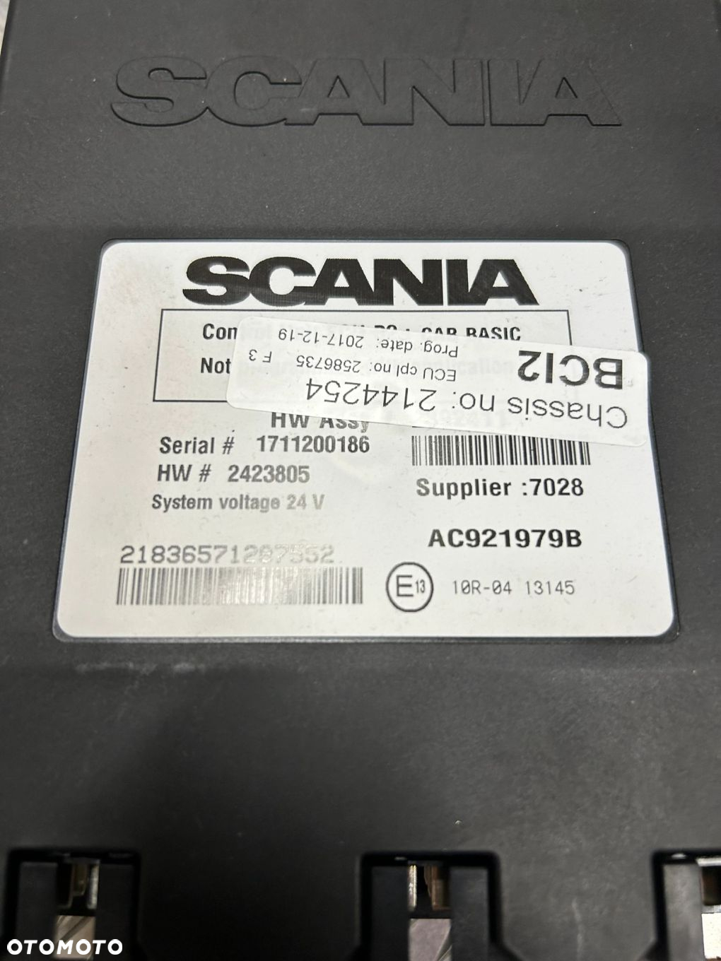 STEROWNIK MODUŁ ZABUDOWY BCI2 SCANIA NTG - 2