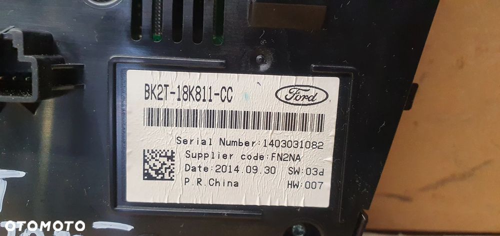 Przełączniki panel sterowania radia Ford Transit Custom MK8 BK2T-18K811-CC - 7