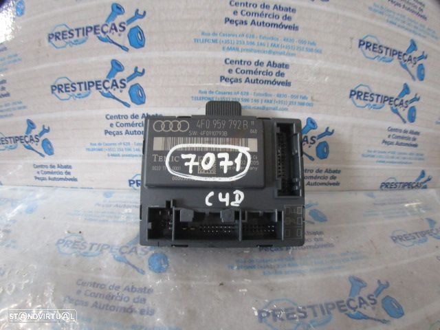Modulo 4F0959792B 4F0910793B AUDI A6 3 4F FASE 1 2005 3.0TDI 4X4 V6 24V 225CV 4P CINZENTO Módulo Porta Vidro - 1