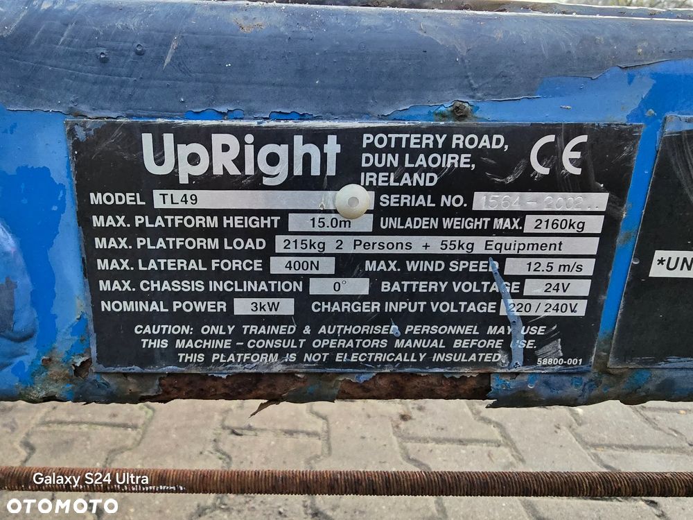 UpRight TL49  nifty zwyzka podnośnik koszowy 16 metrów - 19