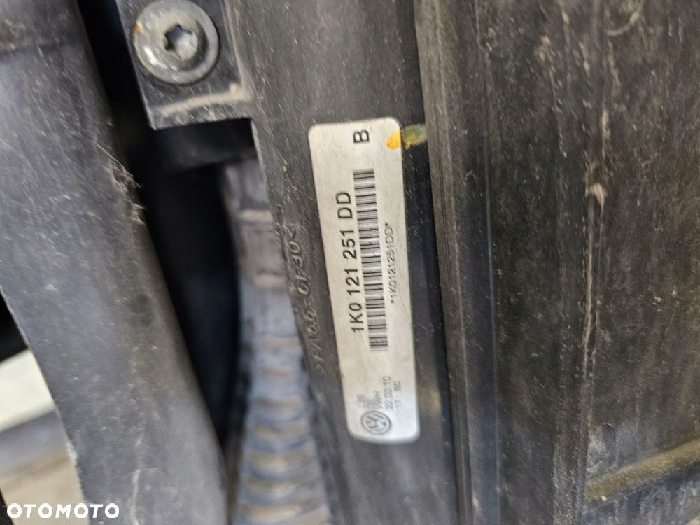 skoda octavia 2 ii lift 1.6 tdi pas przedni chłodnice wentylator - 4