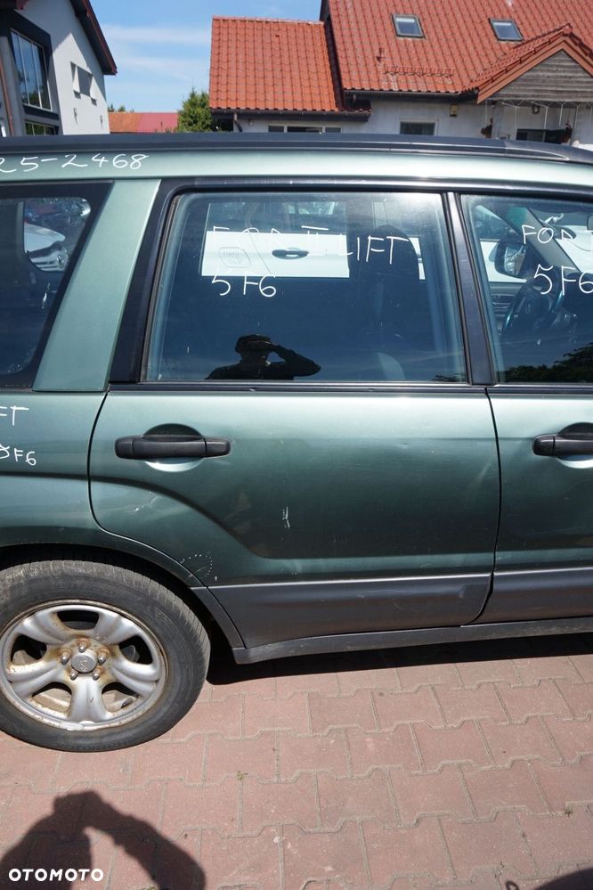 DRZWI TYLNE PRAWE FORESTER II SG LIFT 5F6  ZIELONY EVERGREEN SUBARU 2006-2008 - 1