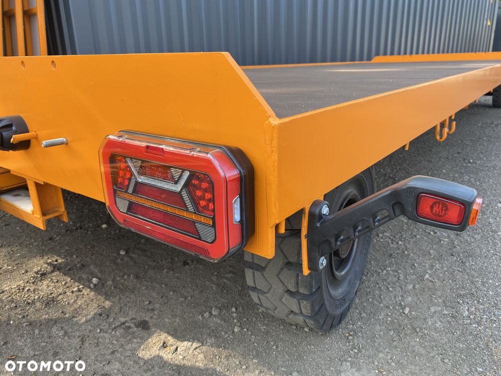 Ackermann Kampmann + Aretz KAMPA niemiecka przyczepa przemysłowa 6 ton  190x550cm dach + plandeka firanka, jak NOWA pociąg transportowy - 21