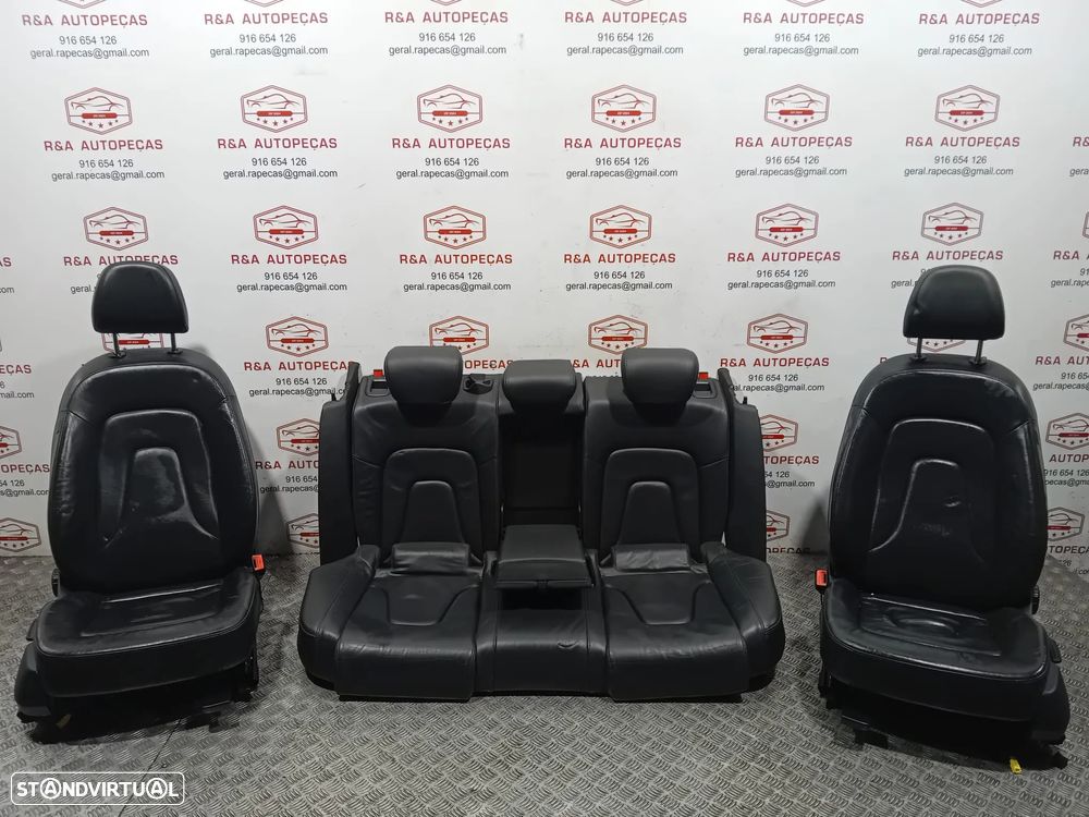Conjunto de Bancos Audi A4 B8 em Pele Sedan Originais - 1