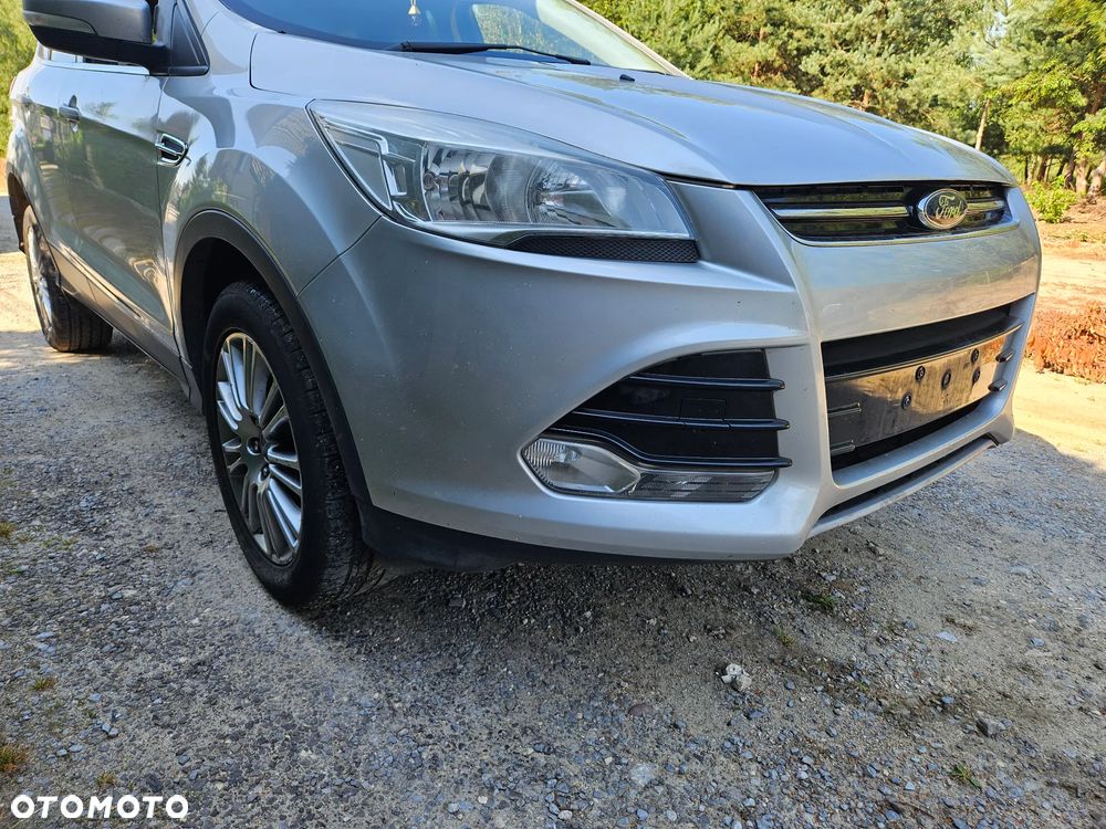 PRZÓD KPL ZDERZAK MASKA BŁOTNIK KUGA MK2 SREBRNY OD RADOM 13- - 2