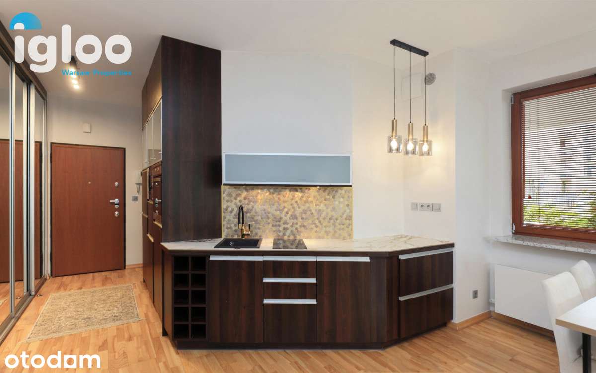 Trzypokojowy apartament z ogrodem- Marina Mokotów