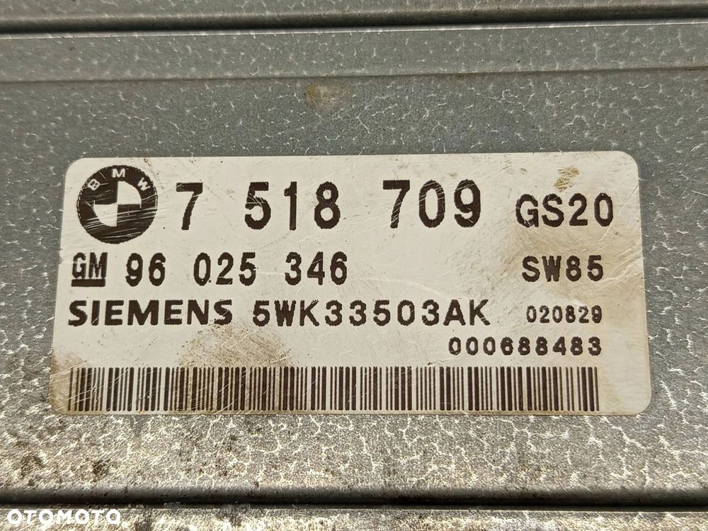 STEROWNIK MODUŁ SKRZYNI BIEGÓW BMW E46 E39 E53 7518709 ORYGINAŁ - 7