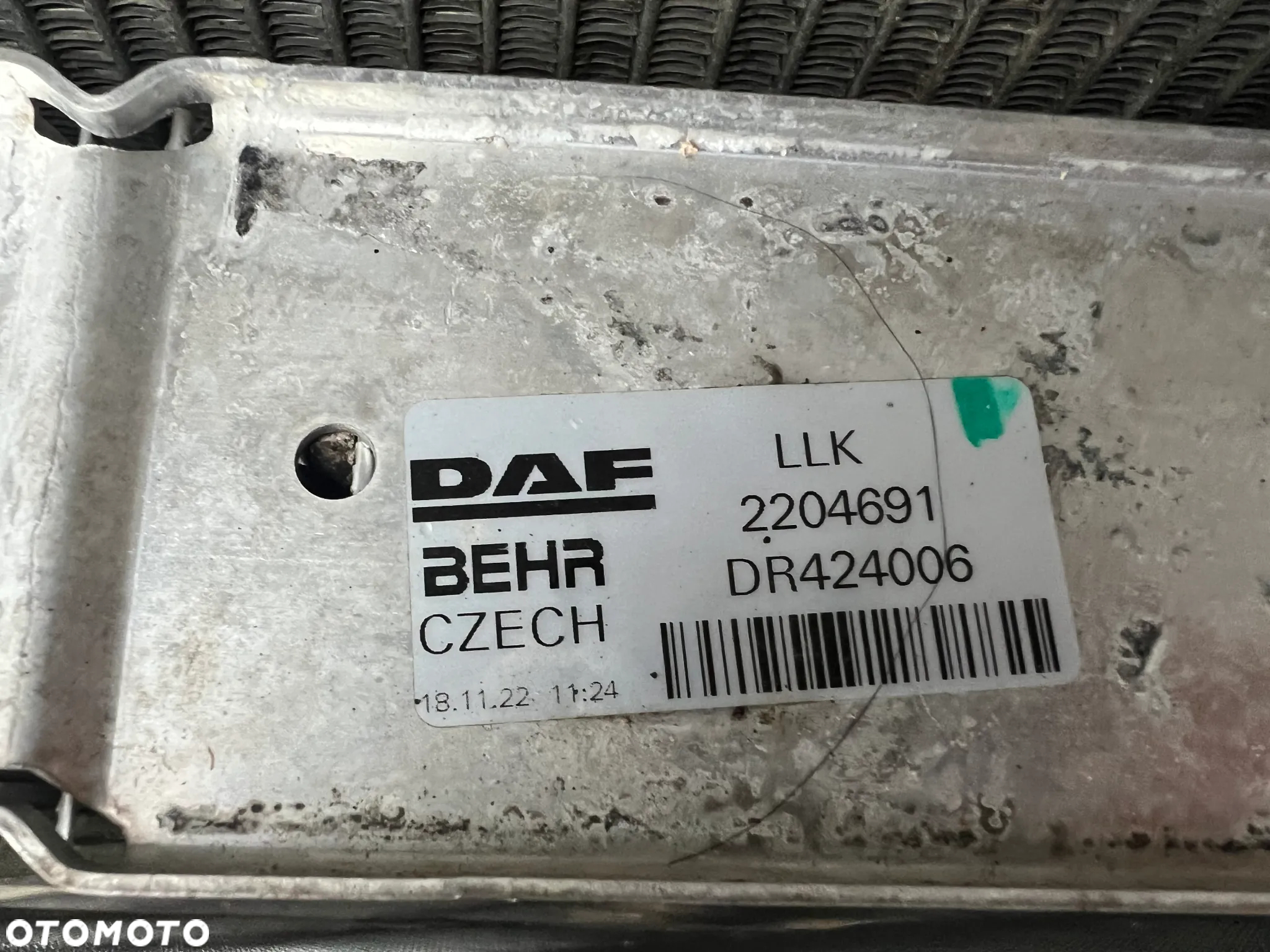 Komplet Chłodnic DAF XF 106 FL 480 2125896 2204691 - 3