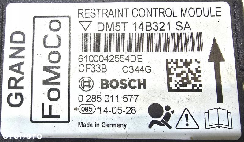 sterownik moduł airbag ford grand c-max ii 1.6 ecoboost 0285011577 - 3