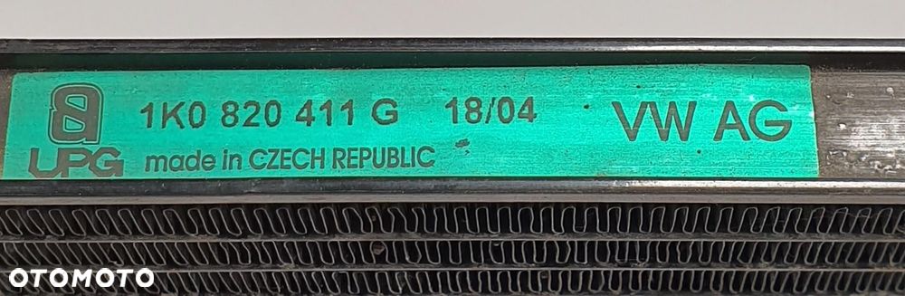 CHŁODNICA KLIMATYZACJI VW GOLF V 1.4 16V 1K0820411G - 5