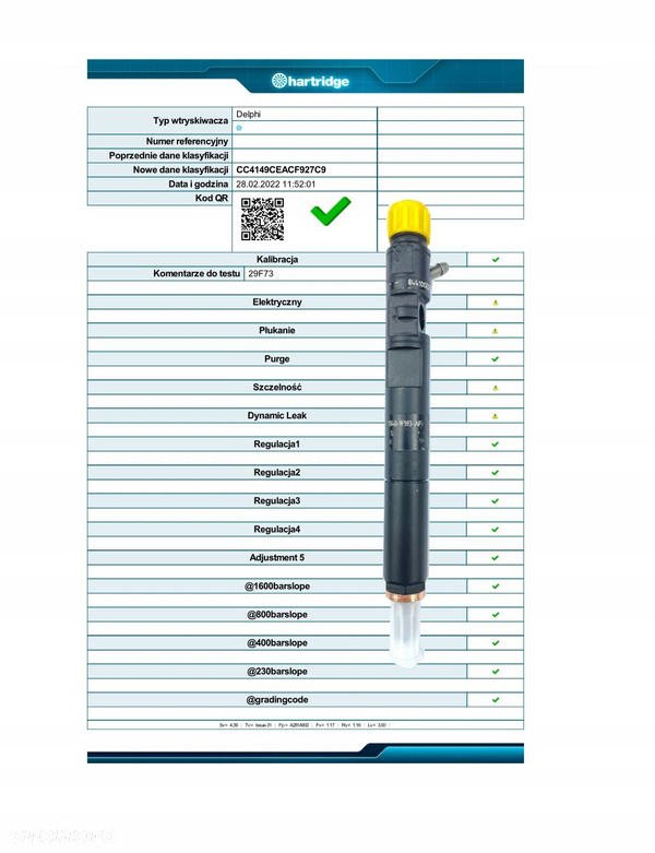 Wtryskiwacz DELPHI EJBR01801A RENAULT DACIA NISSAN