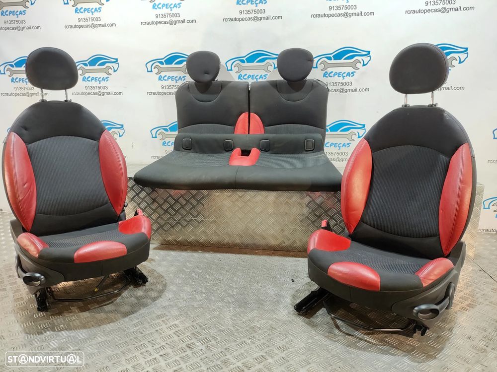 BANCOS PELE TECIDO AIRBAG MINI COOPER S R57 CABRIO CABRIOLET R56 - 4