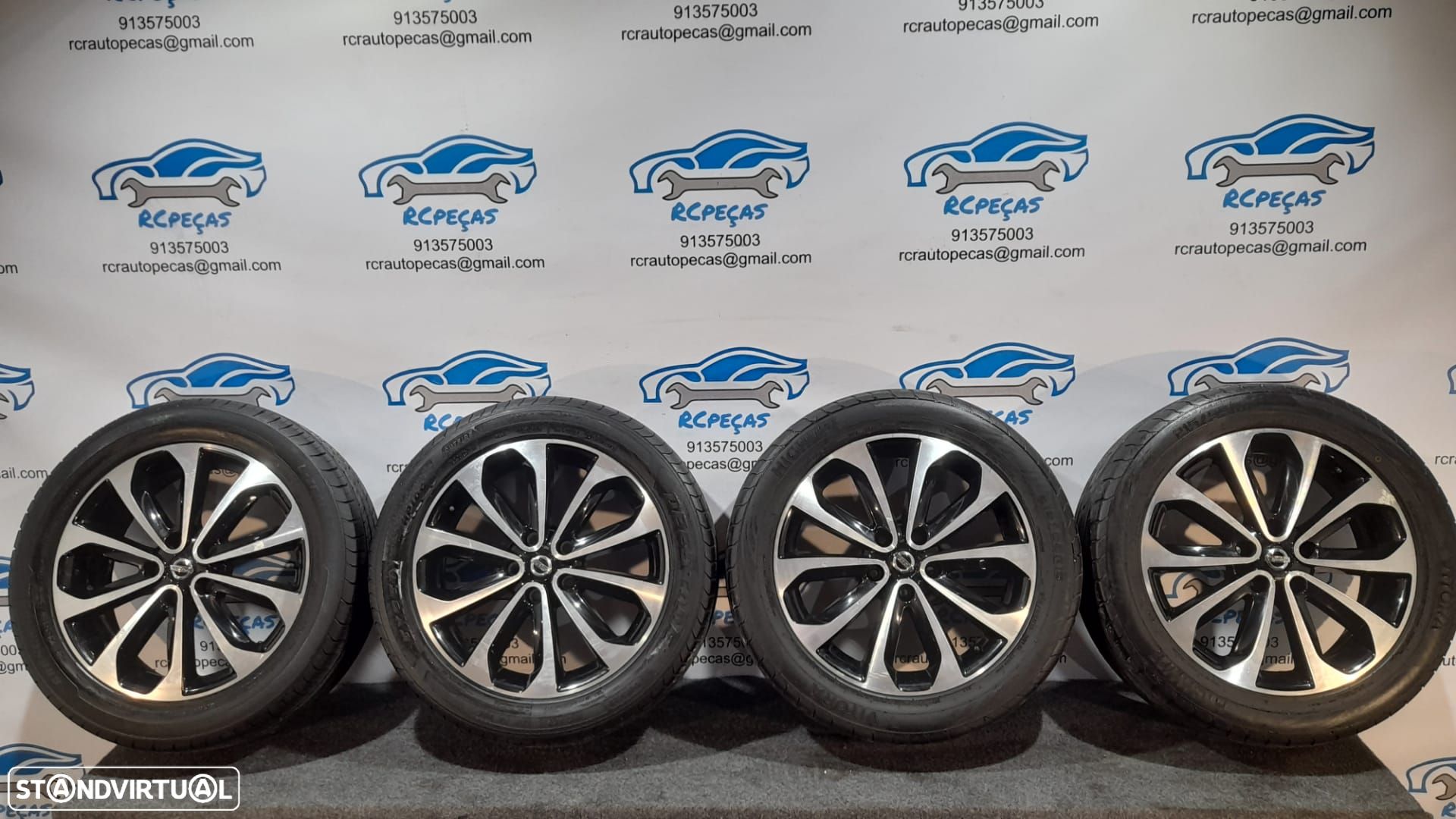 JANTES ORIGINAIS NISSAN QASHQAI TEKNA I 1 MK1 J10 NJ10 JJ10E 18 POLEGADAS 6.5J ET40 5X114.3 JUKE - 1