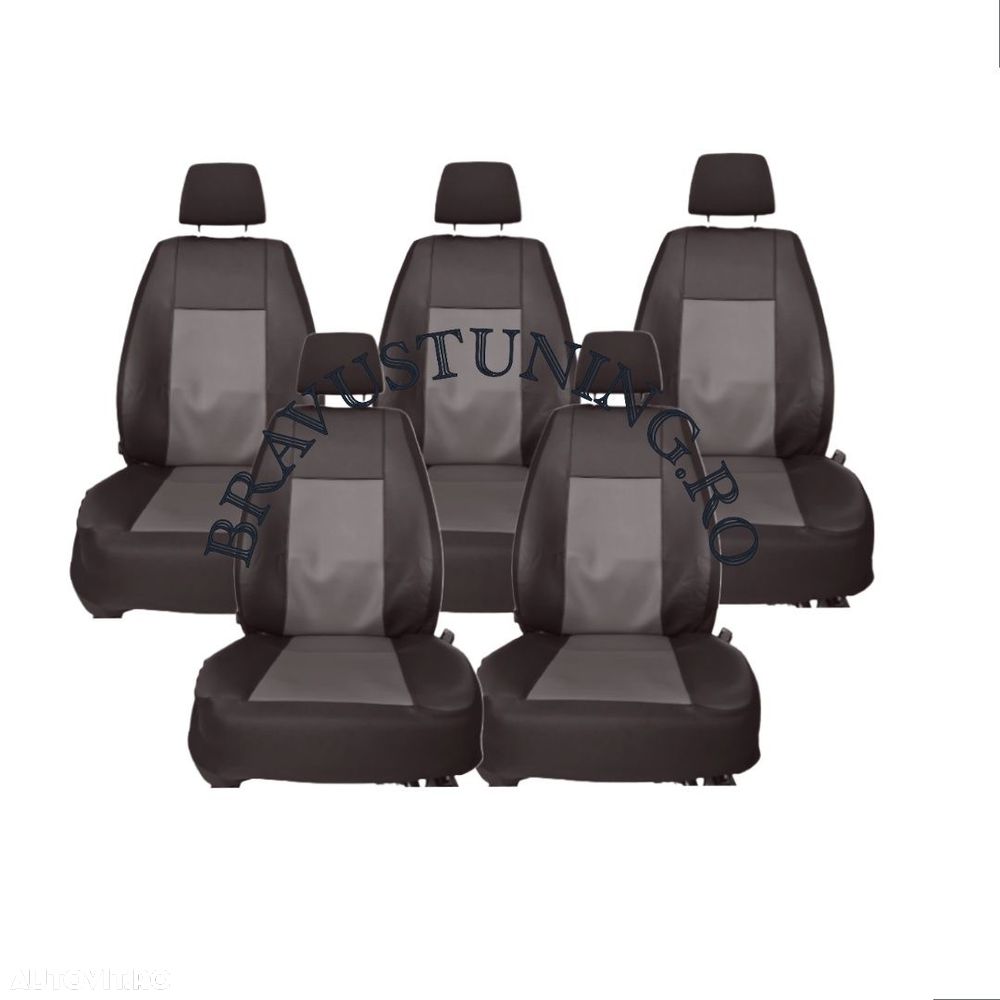 Huse scaun auto dedicate TOURAN 5 locuri individuale Piele ecologica - 1