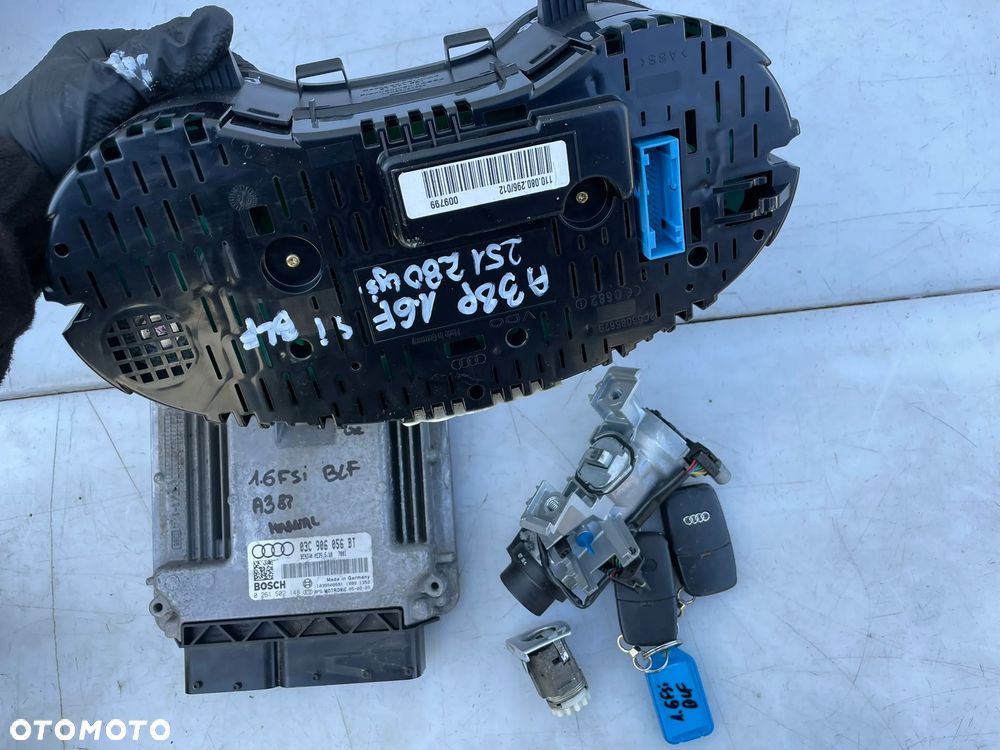 ZESTAW STARTOWY AUDI A3 8P 1.6 FSI BLF STEROWNIK LICZNIK STACYJKA AUDI A3 8P 8P0920900J 03C906056BT 1K0905851B - 8