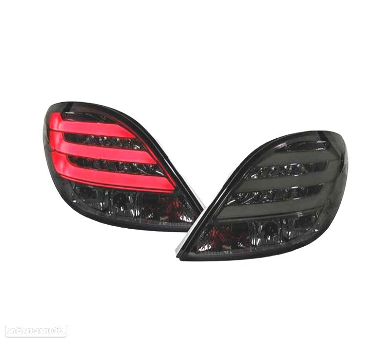 FAROLINS TRASEIROS LED PEUGEOT 207 06-09 FUMADO - 1