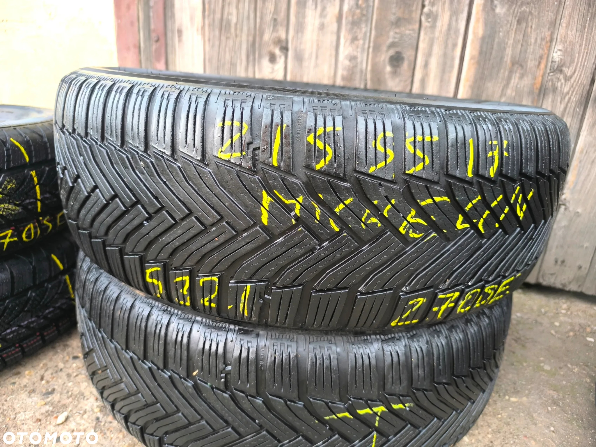 215/55R17 94V OPONY Zimowe Zima MICHELIN ALPIN 6 5,5mm Legnica ALU-RAD 21r. 215/55 - 2