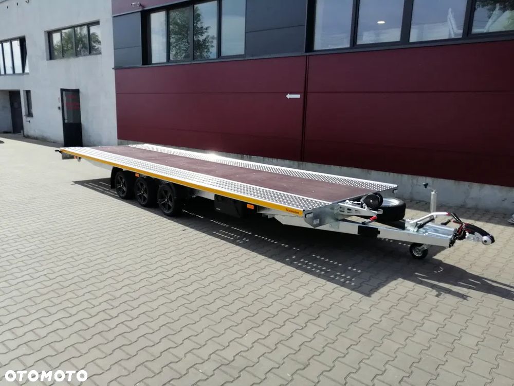 Besttrailers Przyczepa laweta WARIOR BEST PRO 7,0 x 2,1 m, DMC 3500kg, SKL, R 13” ALU - 1