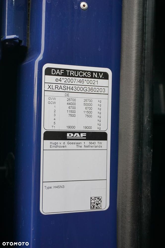 DAF XF / 480 / ACC / EURO 6 / SSC / MEGA / BDF / 7,82 M / RETARDER / OŚ SKRĘTNA - 11