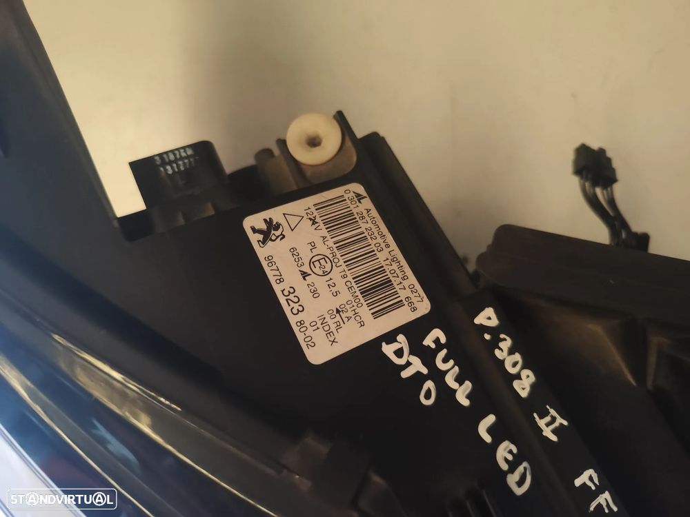 Peugeot 308 II - FAROL FULL LED DIREITO - FF830 - 6