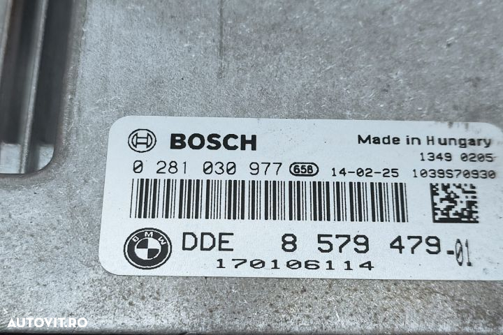 Calculator motor ecu 0281030977 2.0 D  N47D20C BMW Seria 3 F30 seria - 3