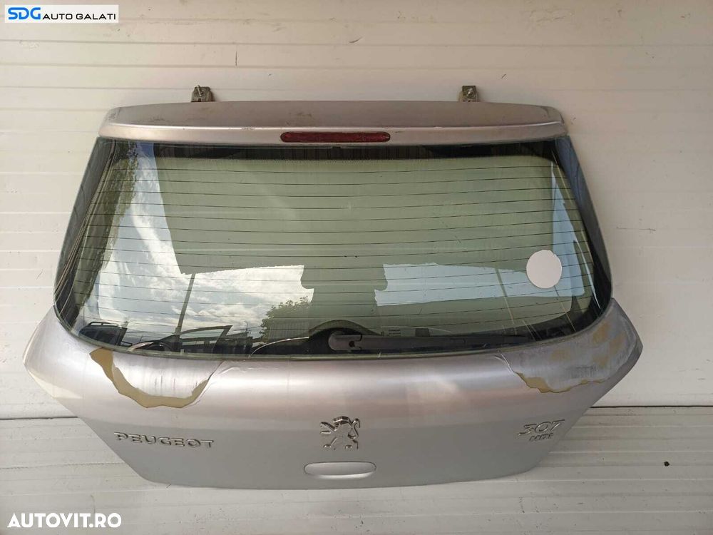 Haion Hayon Portbagaj Dezechipat cu Luneta Geam Sticla Peugeot 307 Hatchback 2001 - 2008 [L1938] - 2