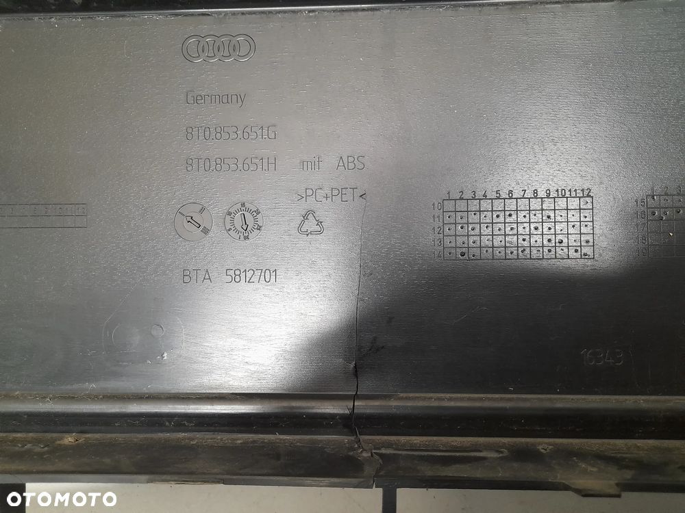 AUDI A5 ATRAPA CHŁODNICY GRILL 8T0853651G - 11