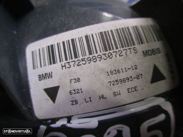 Farol Tras 6321725989307 BMW F30 2012 320D 163CV 4P CINZA ESQ ORIGINAL - 4