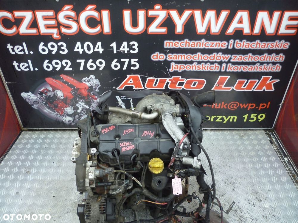 SILNIK KOMPLETNY RENAULT MEGANE SCENIC 1.9 DCI 130KM F9Q804 171 TYS - 1