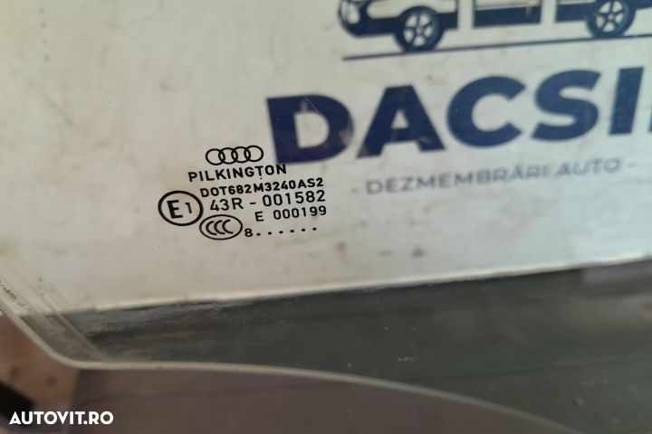 Geam usa fata dreapta 43R-001582 43R-001582 Audi A4 B8/8K [2007 - 201 - 3