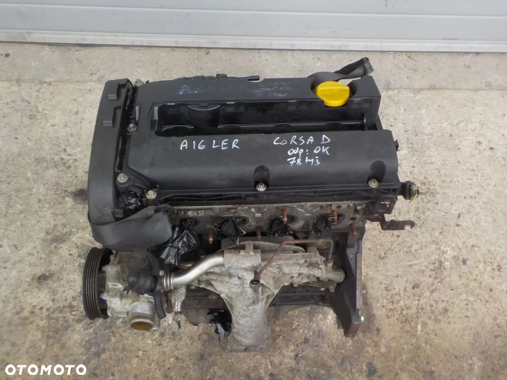 OPEL CORSA D 1.6 T SILNIK SŁUPEK SPRAWDZONY I ODPALONY KOD SILNIKA A16LER PRZEBIEG 78 TYS. - 6