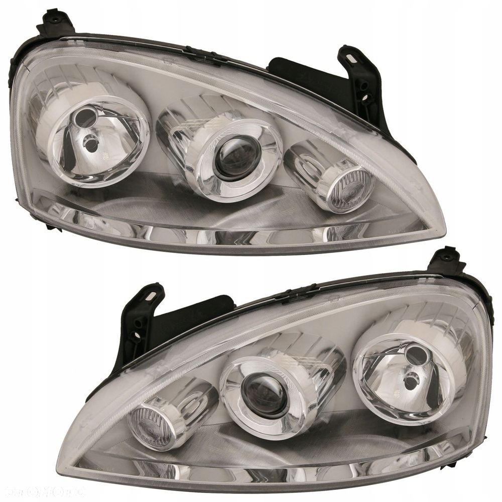 Reflektor Lampa Przód Tyc Soczewka Opel Corsa C Combo C 2000-2006 kpl - 1