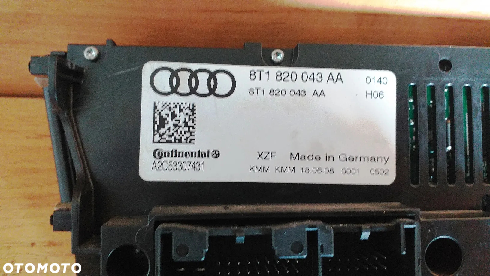 Panel klimatyzacji Audi A4 B8  8T1820043AN 8T1820043AA - 6