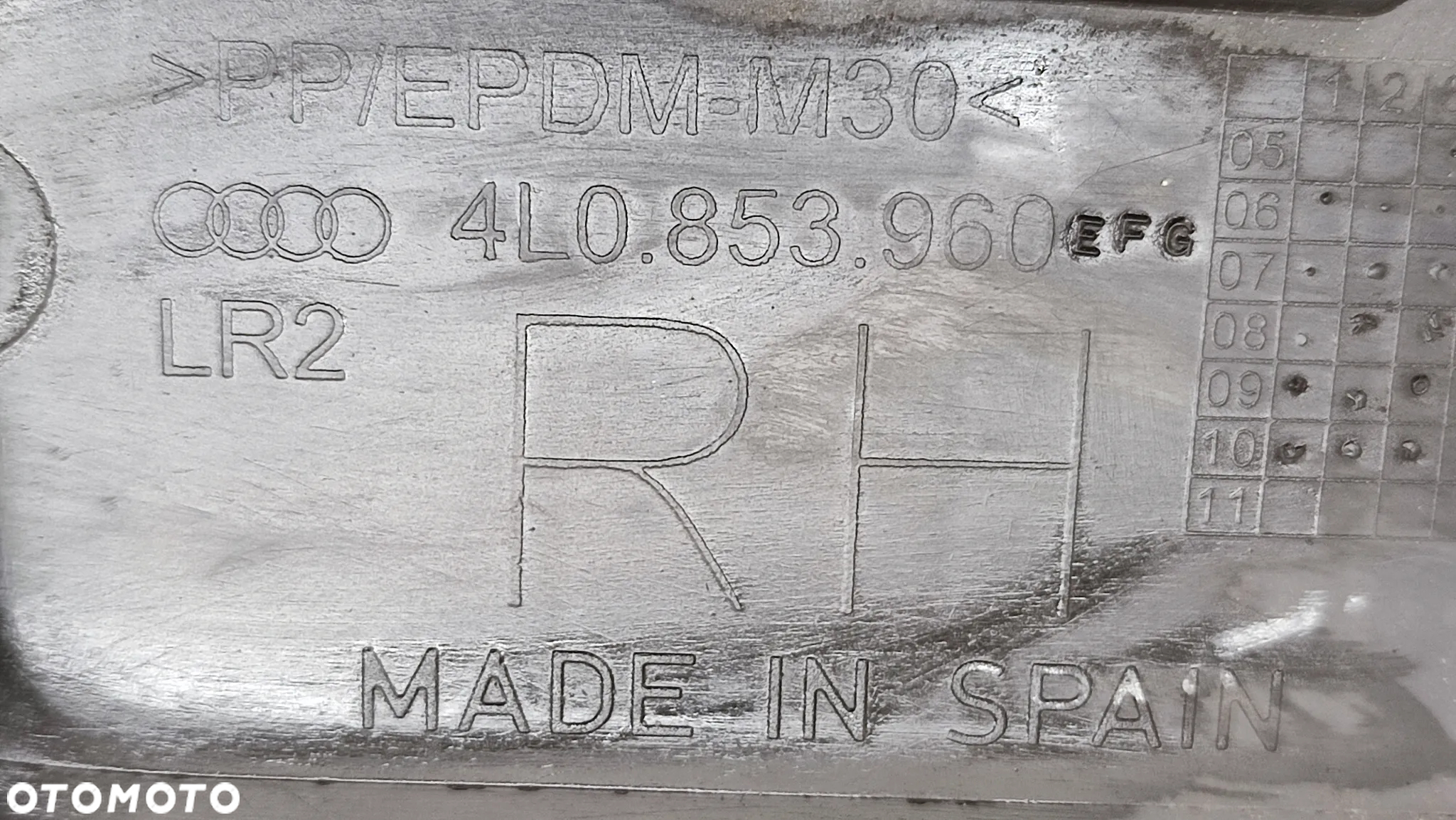 AUDI Q7 4L LIFT 09-15R S-LINE DOLNA LISTWA LISTWY DRZWI PRZÓD TYŁ PRAWA LEWA LZ7S 4L0853959 4L0853960 4L0853969 4L0853970 - 12