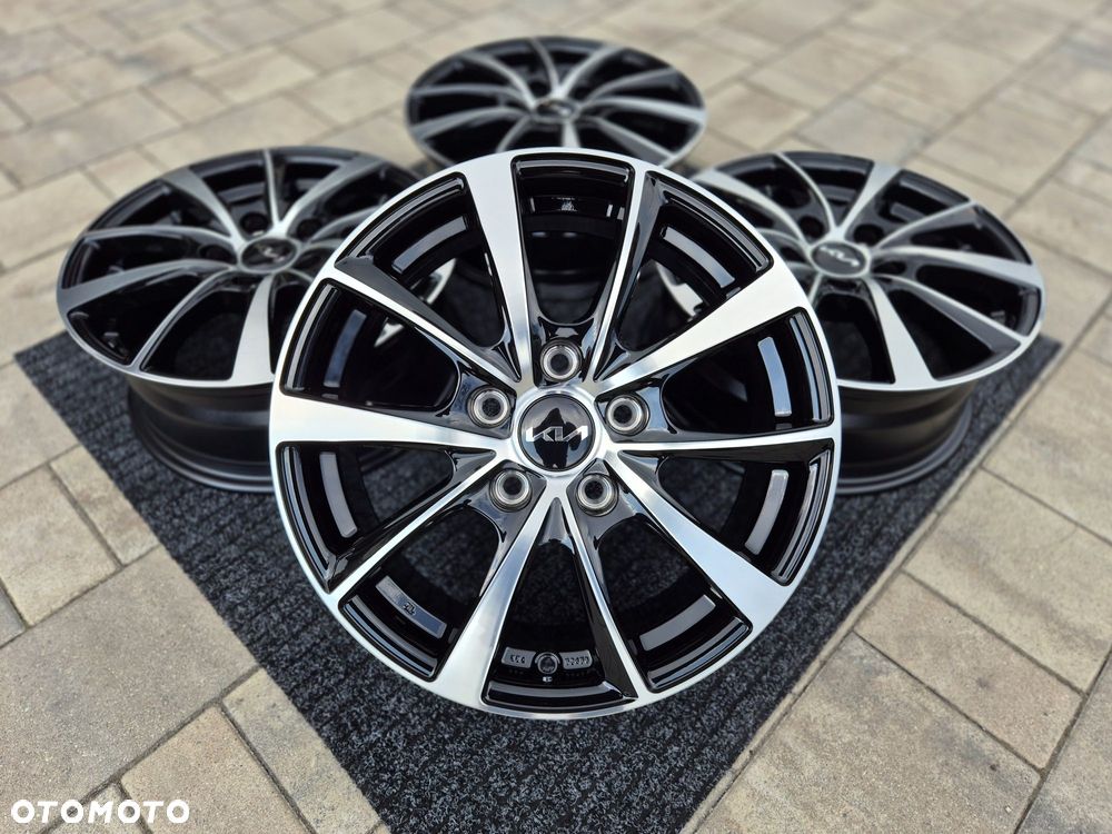 KIA 16 " Felgi Nowe 5x114,3 Ceed Cerato Soul Pro Cee'd alufelgi Czarny / Poler
