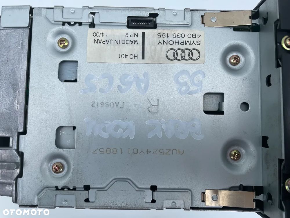 RADIO CD AUDI SYMPHONY 2DIN 4B0035195 AUDI A6 C5 - 5