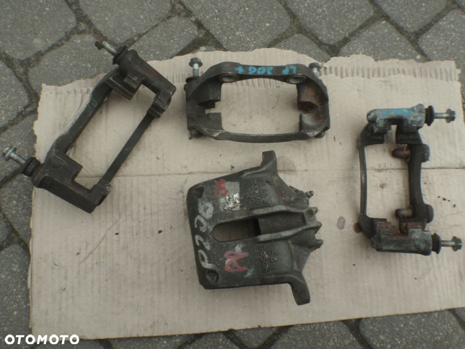 zacisk jarzmo hamulcowe tarcza klocki peugeot 206 206+ 206cc 207 306 oryginal jak nowy - 3
