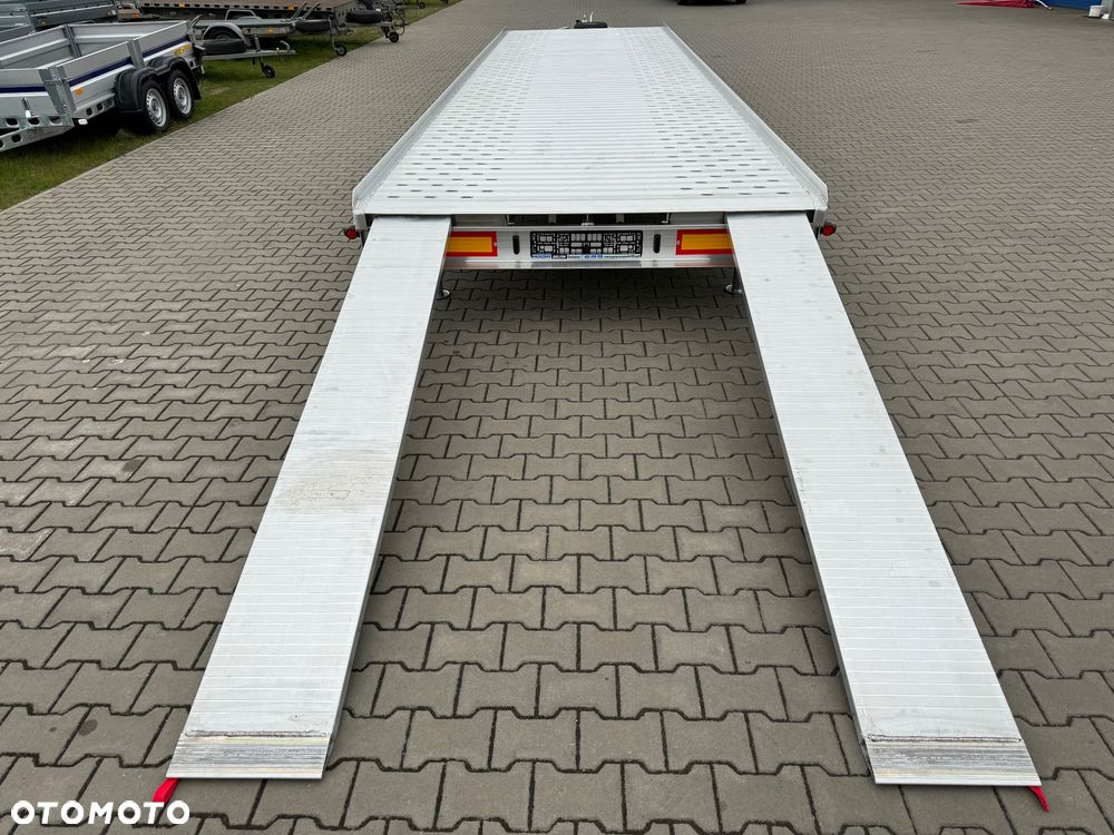 Gromex laweta aluminiowa | 850x210cm | DMC 3500kg | platforma na 2 auta | 3 osie AL-KO | OŚWIETLENIE LED - 34