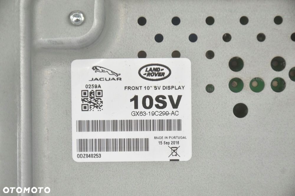 wyświetlacz * ekran nawigacji jaguar xe x260 f-pace x761 gx63-19c299-ac - 4