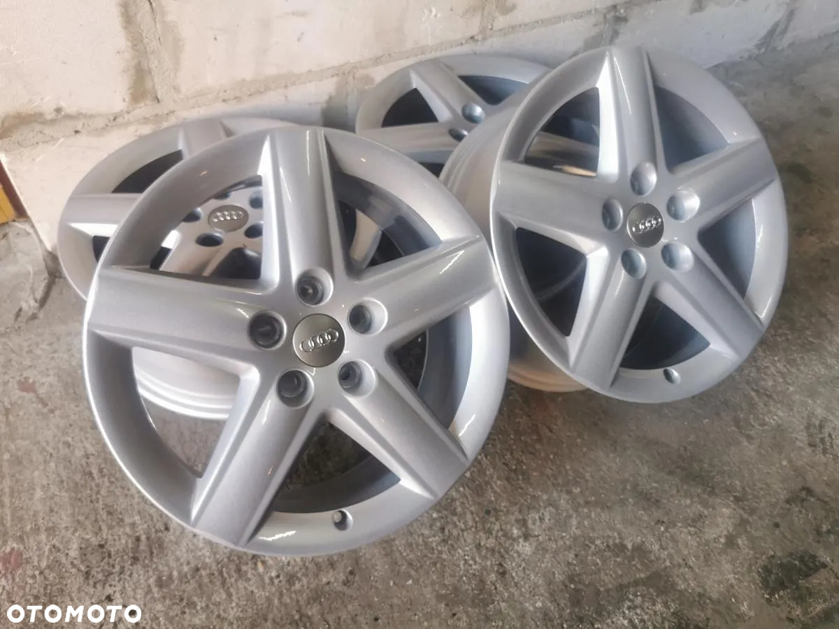 ALU FELGI 5X112 R17 ET55 7.5J AUDI SKODA SEAT VW JAK NOWE! - 5