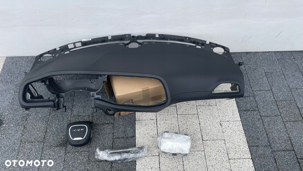 Deska rozdzielcza konsola airbag Dodge Challenger nić skóra