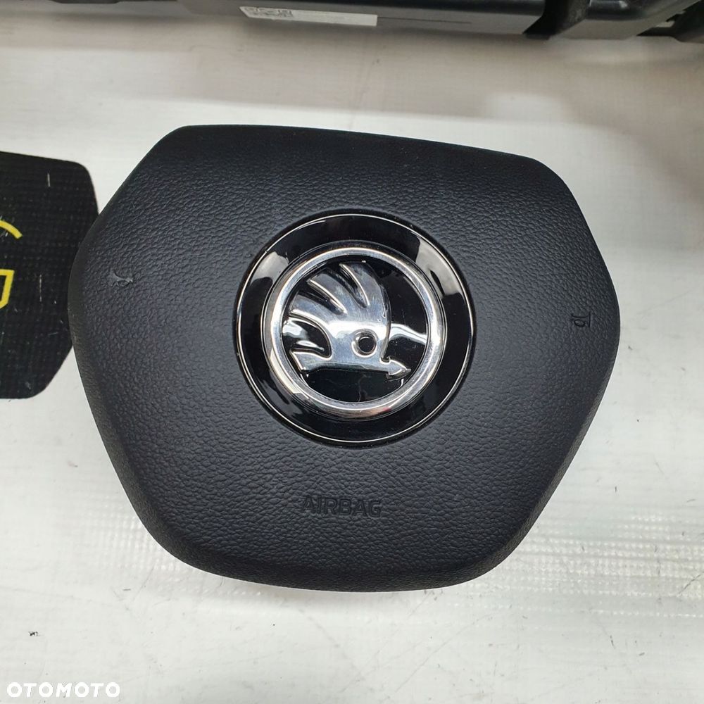 SKODA FABIA IV 4 DESKA ROZDZIELCZA KONSOLA KOKPIT PULPIT PODUSZKI AIRBAG AIR BAG PASY KIT SET - 7