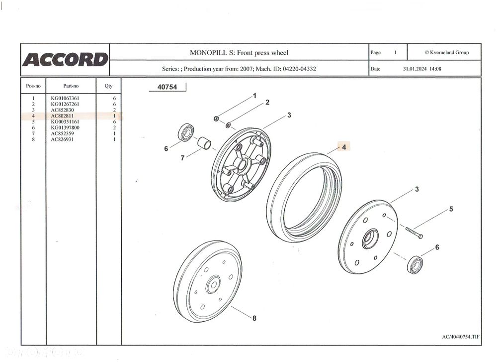 Siewnik Kverneland Monopill S do buraków. Oponki: rolki prowadzącej, rolki tylnej Monoflex i rolki środkowej - 11