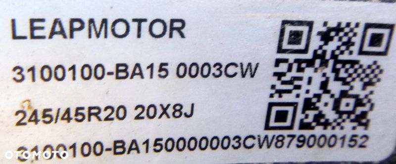 Leapmotor C10 Felga 20" 3100100-BA15 - 4