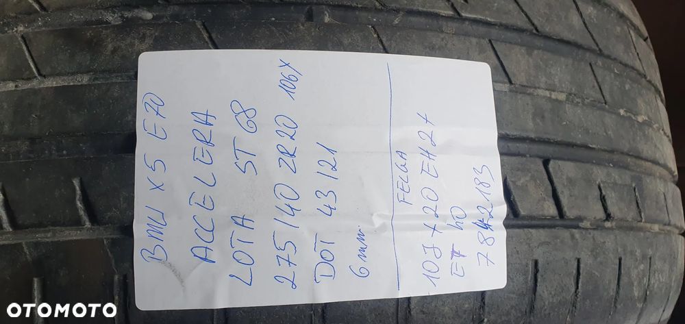 Alufelgi alusy felgi aluminiowe M-Pakiet 5x120 R20 2x 10J IS40 2x 11J IS35 BMW X5 E70 7842184 7842183 - 26